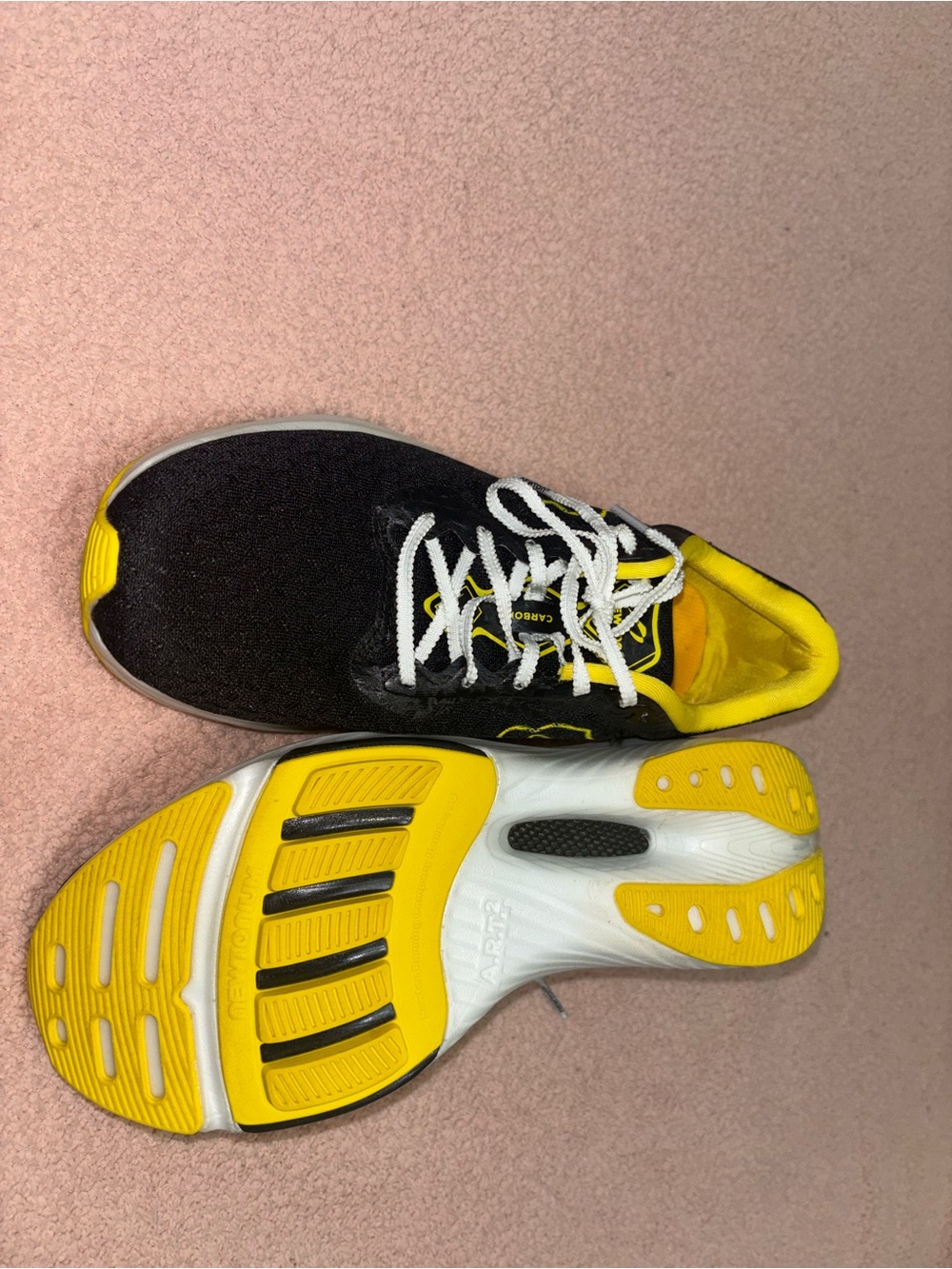 Newton Black and Yellow Running Shoes - Picture 8 of 11